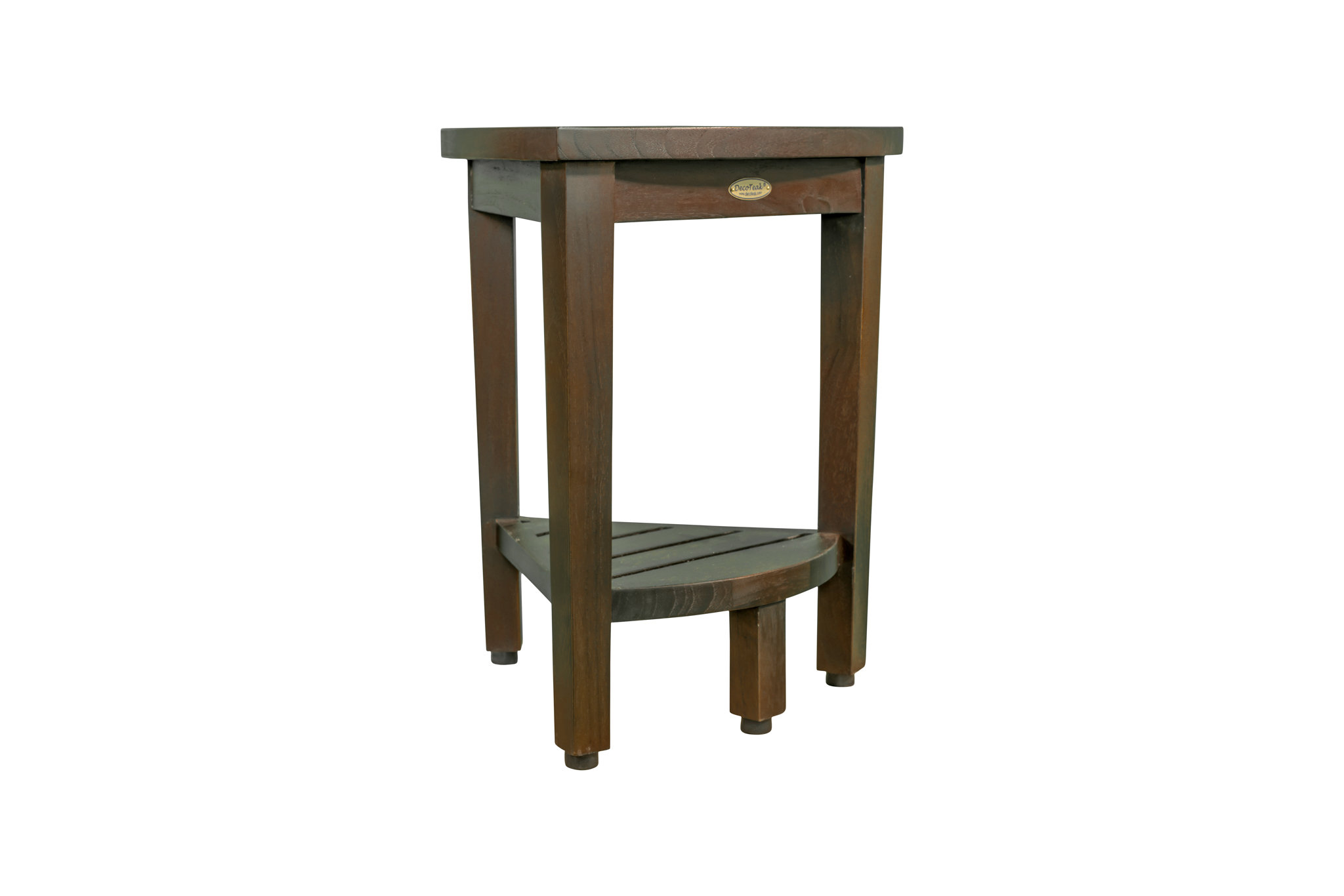 DecoTeak Oasis 3-Tier Teak Corner Shower Shelf