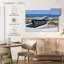 Mehar, bateau bleu sur la plage-107714142