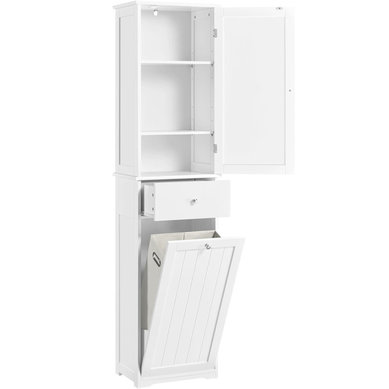 Solid Wood Frame Mounted Bathroom Cabinet
