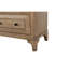 17,21 po Large table de chevet 2 tiroirs couleur sable - Tiroirs feutrés et doublés, charge, structure en bois massif + table de chevet 2 sable, intérieur supérieur, tiroir inférieur, quincaillerie personnalisée, chargement