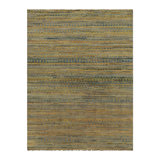 Rug & Kilim’S Moroccan-Inspired Rug In Warm Orange And Green Geometric Pattern