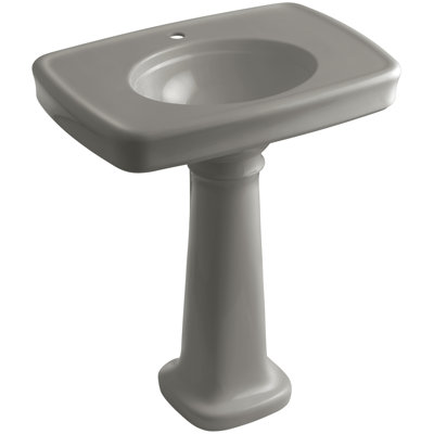 Bancroft 28" Tall Ceramic Vitreous China Rectangular Bathroom Sink