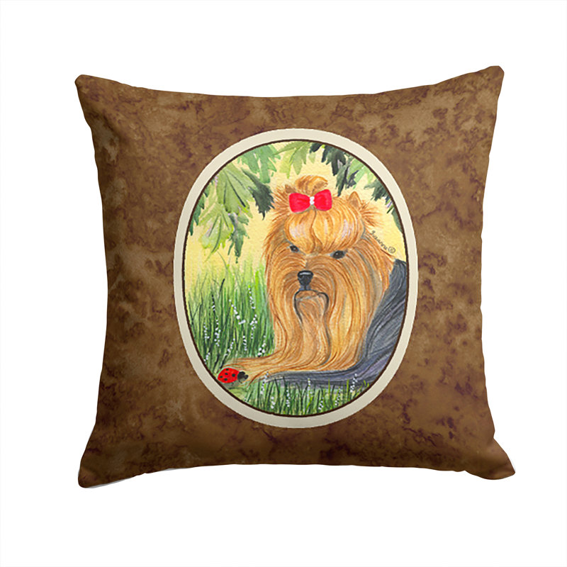 Coussin décoratif intérieur/extérieur yorkie