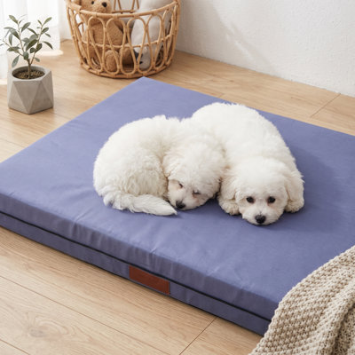 CalmNest Grey Comfort Pillow Dog Bed