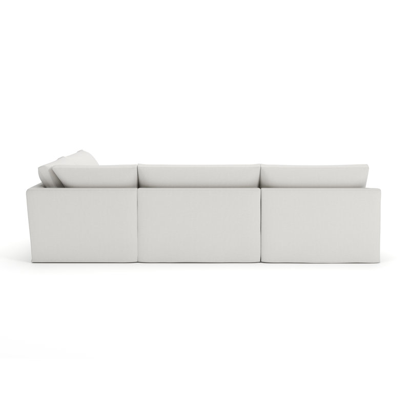Canapé modulaire 4 pièces Wrenley, Beige Macarena, Orienté à droite