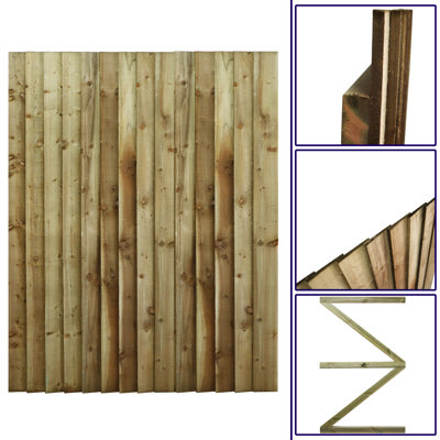 Nat 180 cm H Gate Fencing