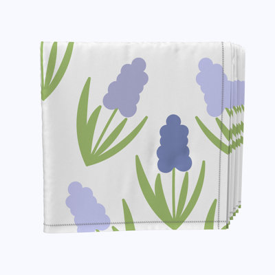 Polyester Floral Square Napkin