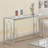 Beaufain 47.25'' Glass Top Console Table