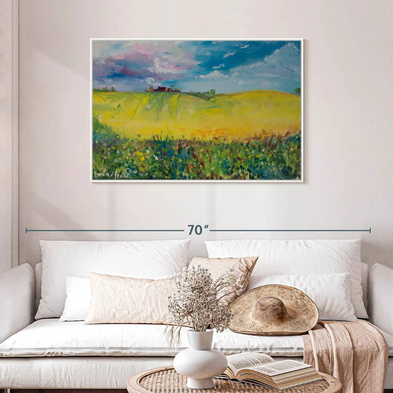 Home, Floating Frame White, 43" X 29"