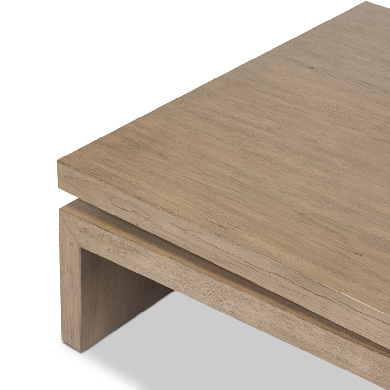 Matthes Rectangular Single Coffee Table, Rustic Gray Veneer