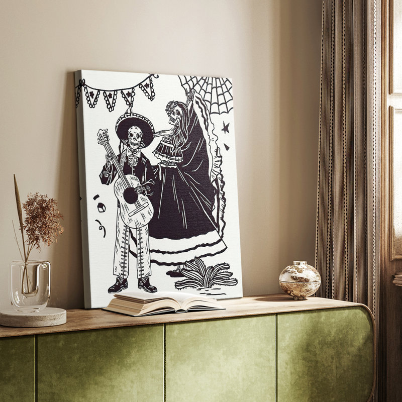 Jour des Morts, défilé II - galerie Cavas sur mesure, H 48 po x l 32 po