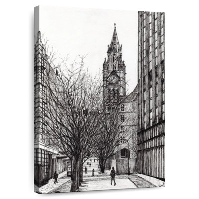Manchester Town Hall From Deansgate