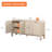 63" Modern Sideboard Buffet Cabinet With 4 Doors And Adjustable Shelves, Credenza Storage Cabinet With Curved Profile Design For Living Room, Kitchen, Dining Room, Hallway-1693341864
