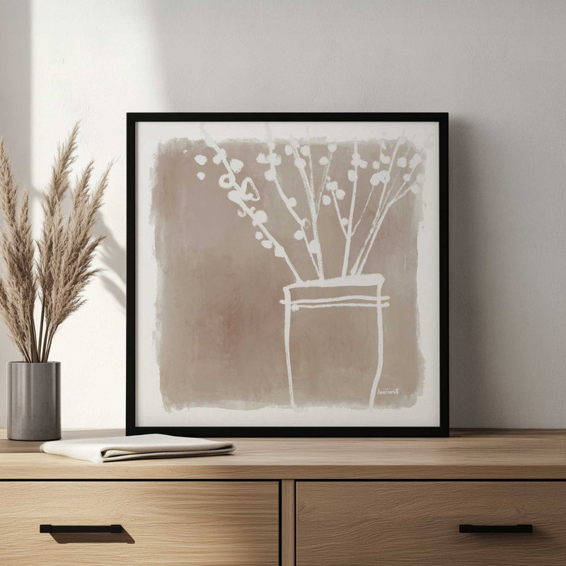 «Farmhouse Jar» par Anne Tavoletti, reproduction d'art, H 12 po x l 12 po, Blanc