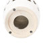 Tabouret d'appoint 17 po x 10,5 po en céramique blanche, émaillée, à décoloration, tambour d'appoint intérieur / extérieur, table d'appoint, jardin décoratif