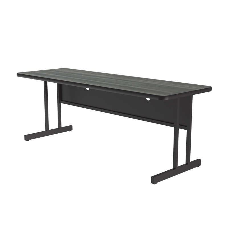 Bureau d'ordinateur, H 26 po x l 72 po x P 24 po, Bois flottant Nouvelle-Angleterre