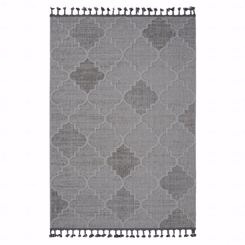 5' X 7' Trellis Indoor / Outdoor Area Rug, Rectangle 5'3" x 7'6"