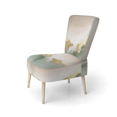 Abstract Upholstered Chair - Soft Glam Watercolor Synergy Side Chair