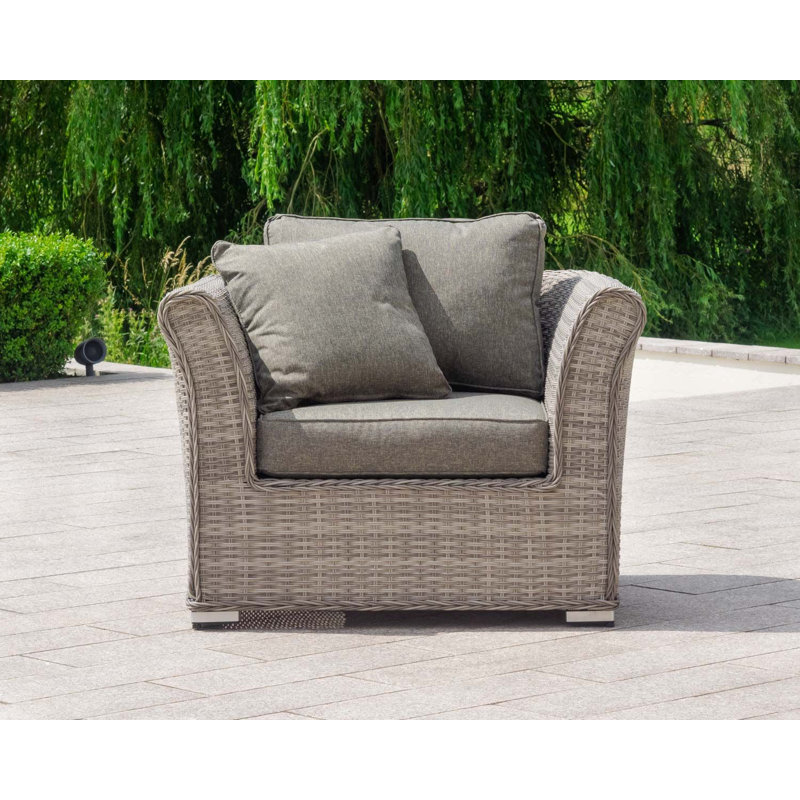 95cm Wide Straight Patio Sofa with Cushions