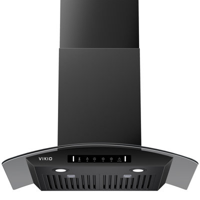 VIKIO 30" 600 CFM Ducted Wall Mount Range Hood in Stainless Steel with LED Lights, Baffle Filter and Gesture control
