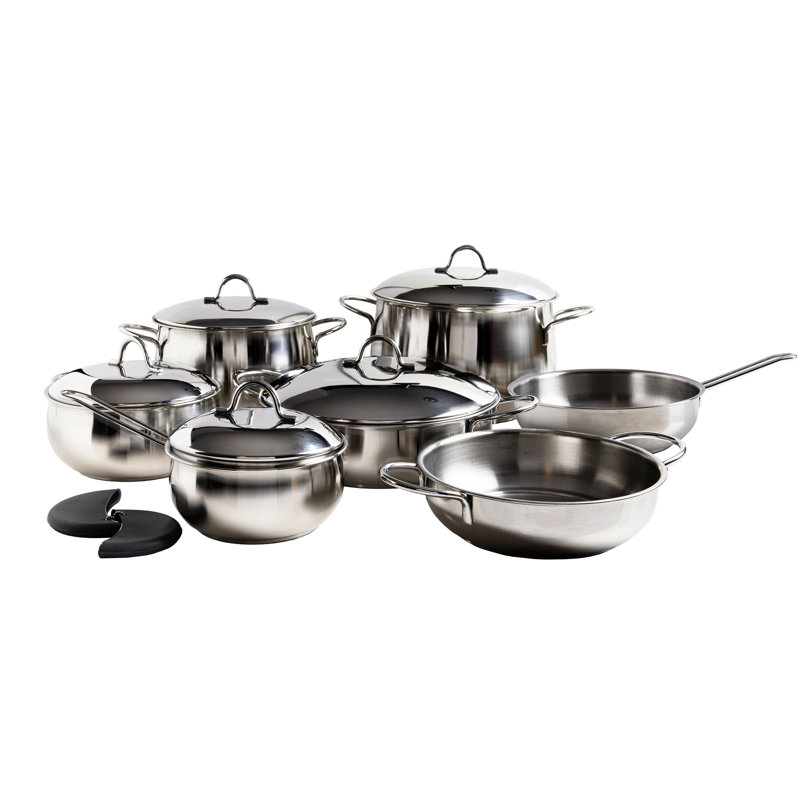 12 - Piece Stainless Steel Cookware Set