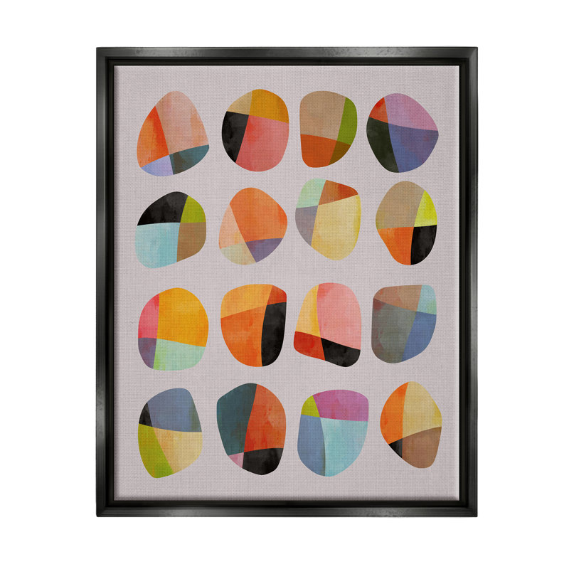 Conception d'art moderne sur toile Stupell Industries par Angel Estevez, Giclée encadrée noir minuit