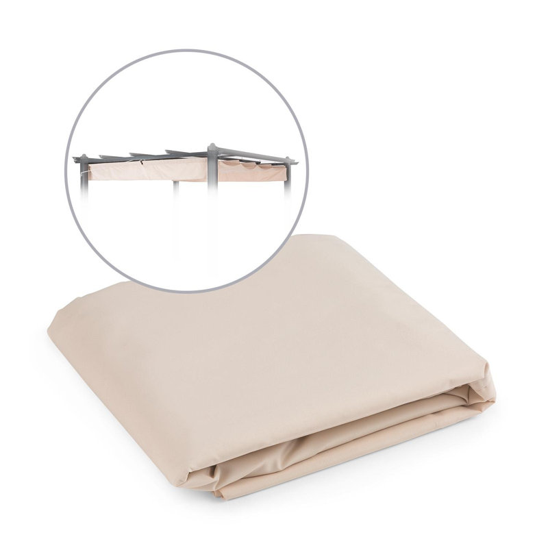 Blumfeldt Fabric Replacement Canopy for Pergola, Beige, 260cm H x 300cm W x 300cm D