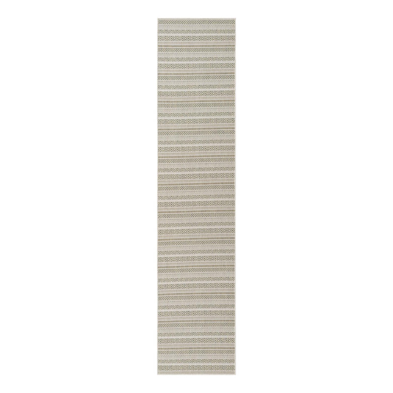 Striped Indoor / Outdoor Rug, Runner 2'7" x 12'