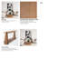 Console en bois massif 67 po Silpi