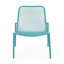 Chaises empilables, espace extérieur, l 26 po x P 21,75 po, chaises de couleur bleu sarcelle à utiliser, structure stable,