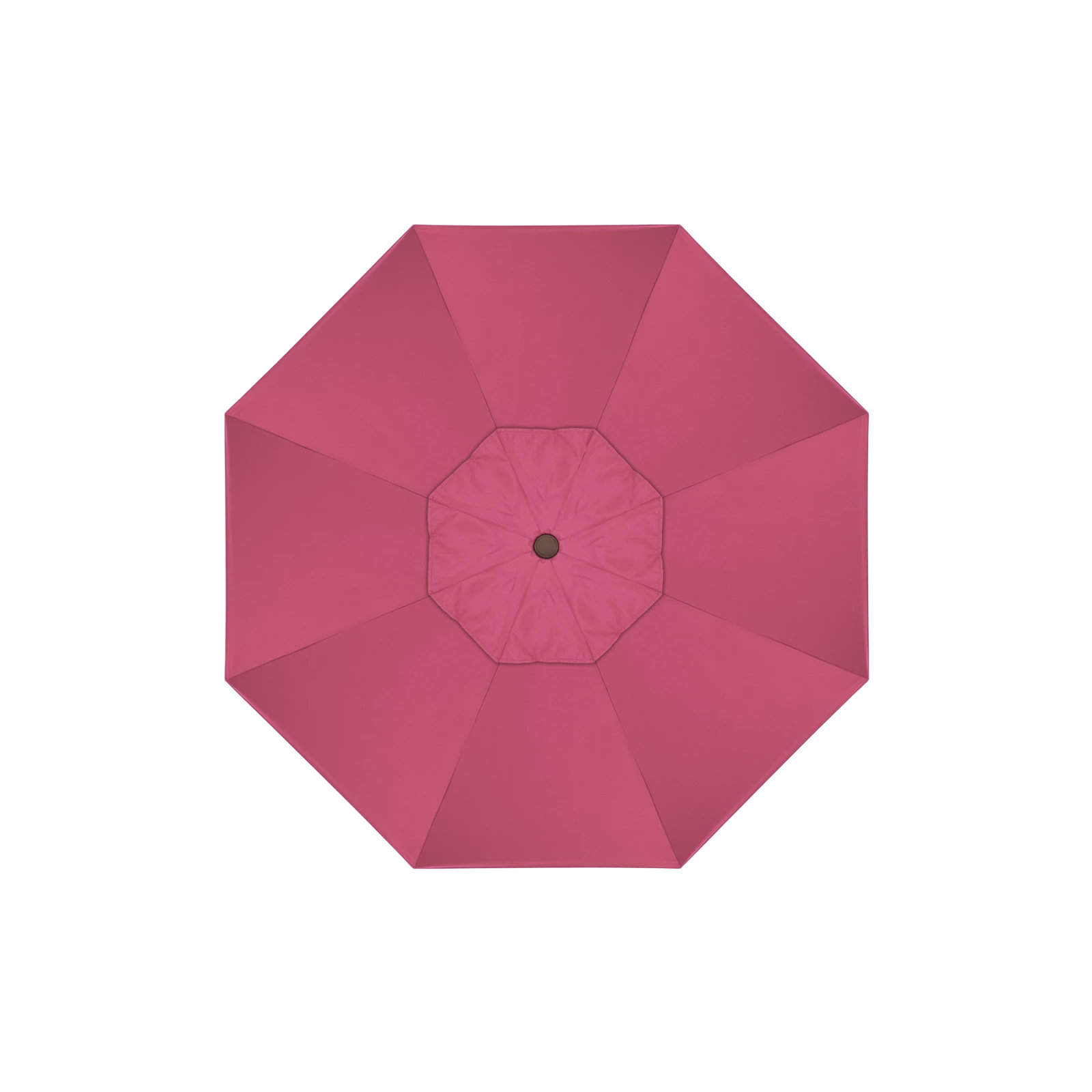 Roverta 9' Market Sunbrella® Umbrella, Canvas Hot Pink Sunbrella® Canvas, Silver
