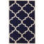 Tapis bleu marine / ivoire Molly-1438560500