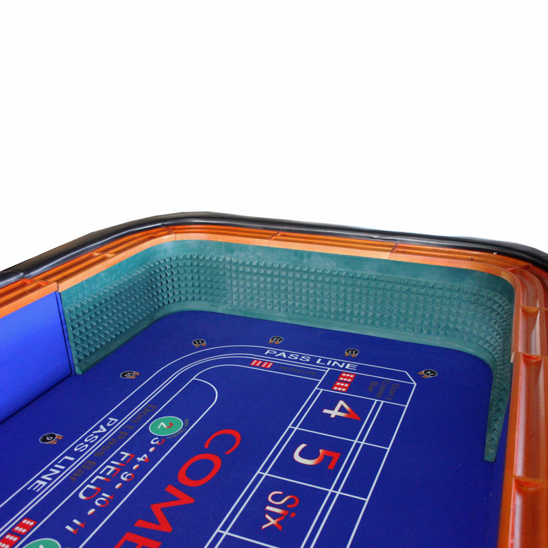 Table de jeu de craps 12 pieds bleu, Bleu