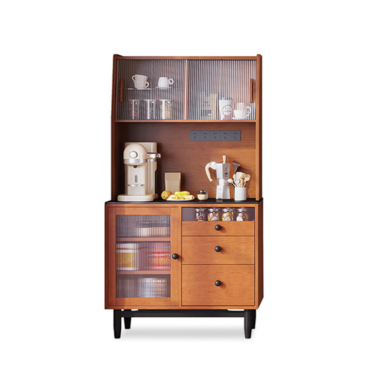 Buffet de cuisine scandinave en bois massif