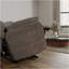 Fauteuil relevable moelleux en tissu colombe Lucie