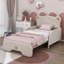 Canapé-lit simple tapissier extensible de taille XL, tête de lit en forme d'ours