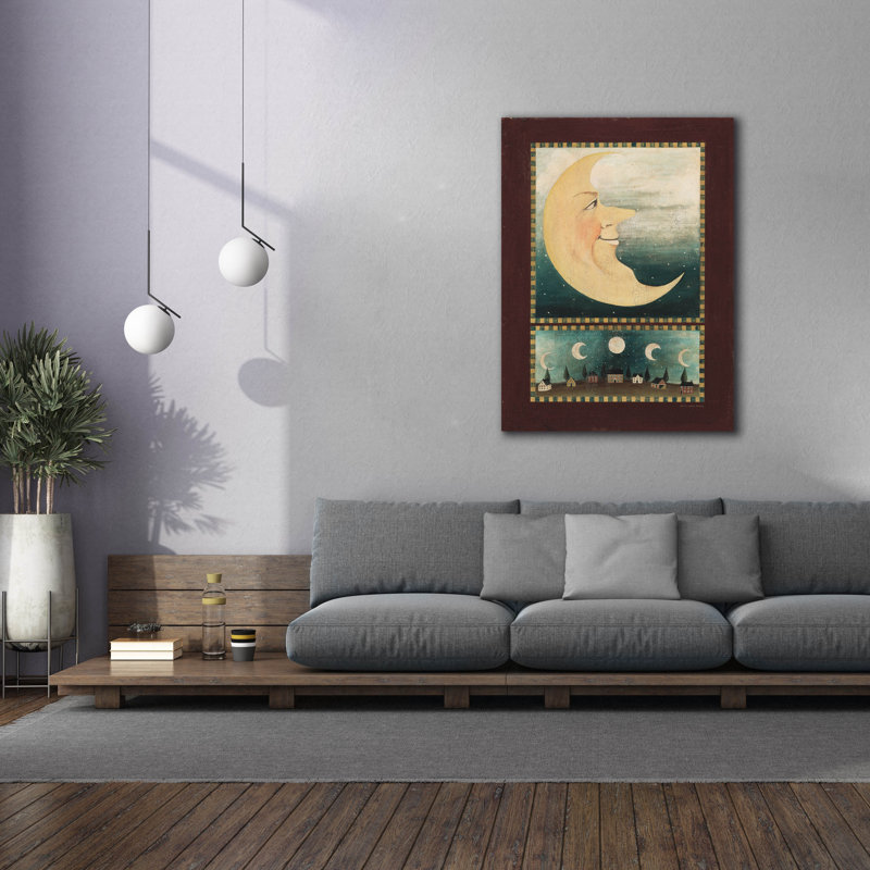 «Moon» par David Carter, art mural sur toile 18 po x 26 po, H 54 po x l 40 po x P 1,5 po