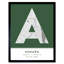 Asmara City Map Asmara Eritrea City Map Green - Single Picture Frame Typography