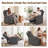 Power Recliner Chair Oversized Electric Recliner With Side Pockets Gray-470650083