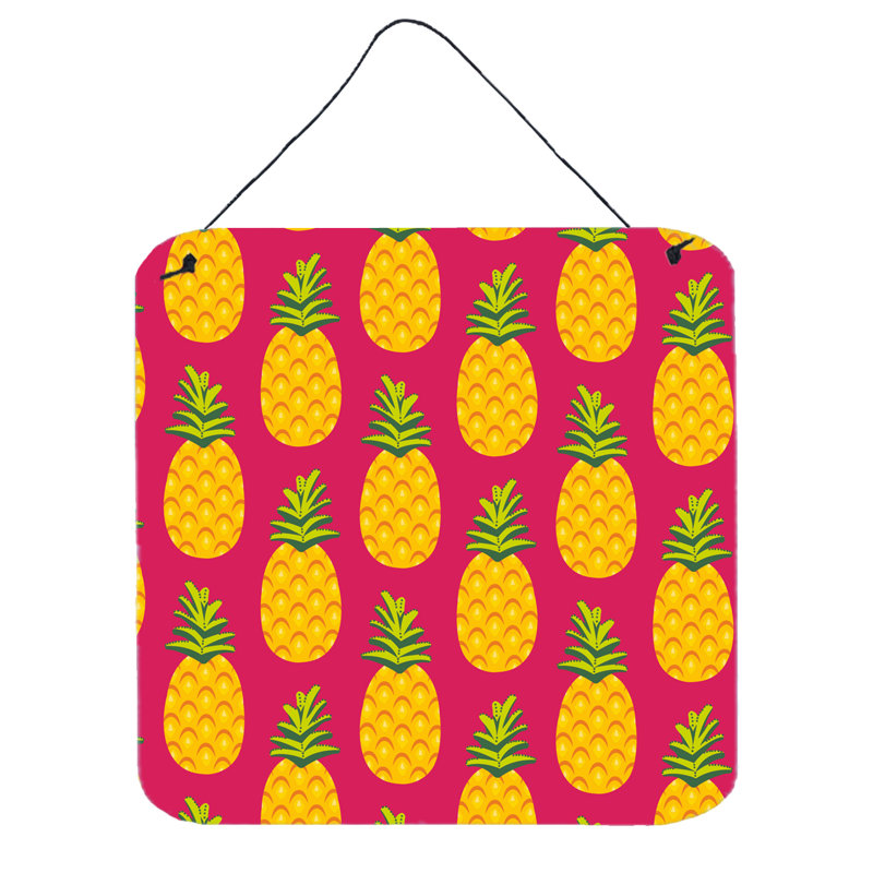 Décoration murale ananas, Rose
