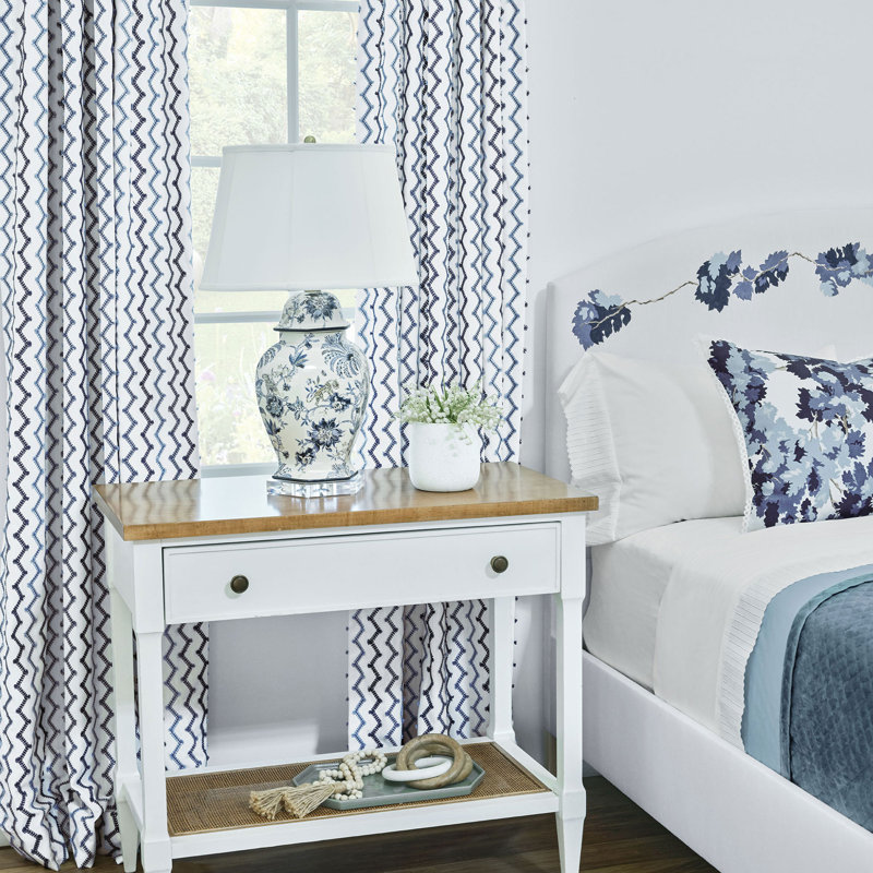 Beatrice Room Darkening Curtain, 40" W x 108" L