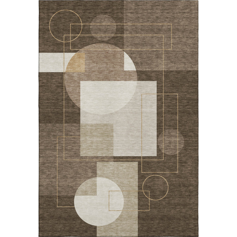 Tapis lavable à la machine de qualité supérieure Mayfield AMF2500, Chocolat, 9 pi x 12 pi