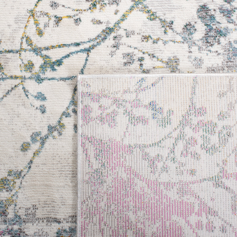 Tapis floral Ardeleana Performance, Carré 6 pi 5 po