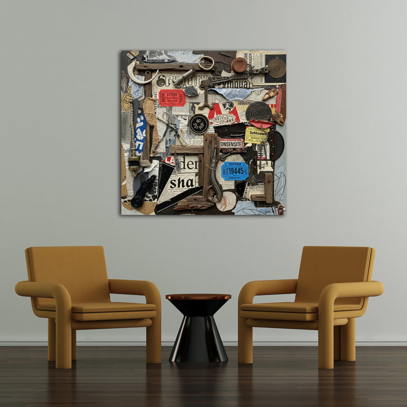 Assemblage Of Memory, 54" H x 54" W