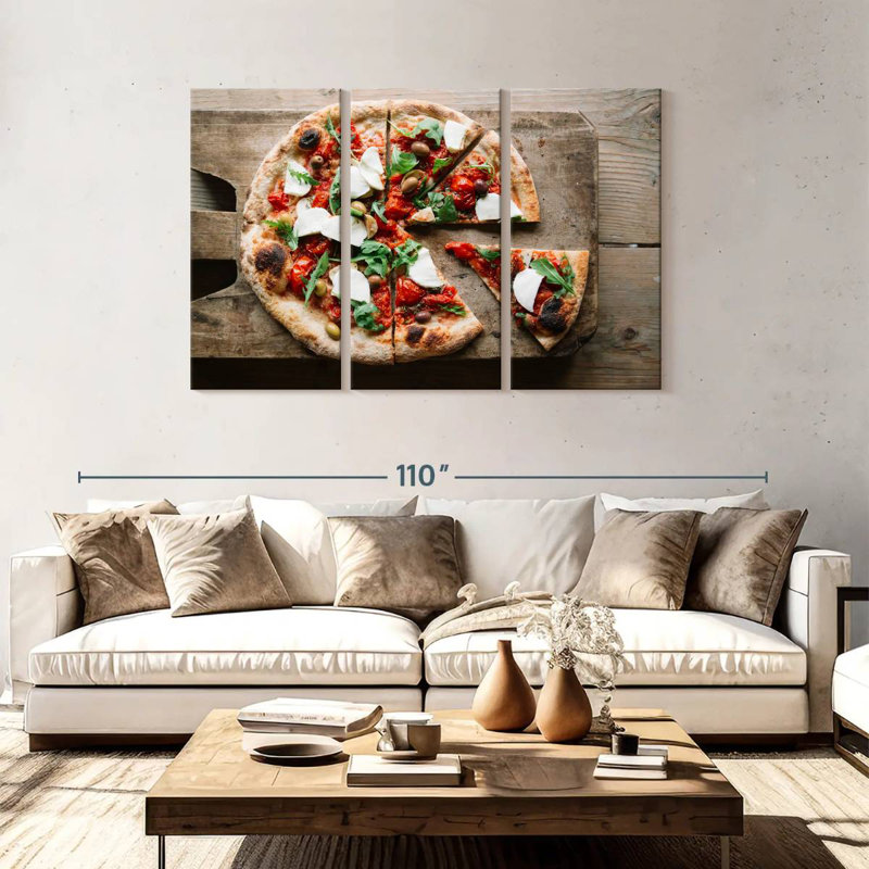 Yarlin Pizza Slices, 48" H x 74" W