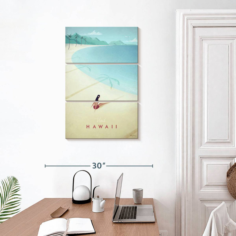 Affiche de voyage rétro Nicci, H 32 po x l 20 po