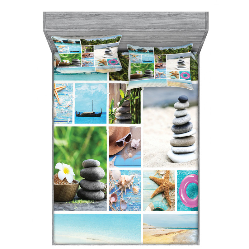 Microfiber Sheet Set, Queen Sheet Set with Fitted Sheet