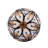 White/Black/Gold Flower Ceramic Knob