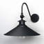 Sena Matte Black Metal Outdoor Adjustable Angle Barn Light