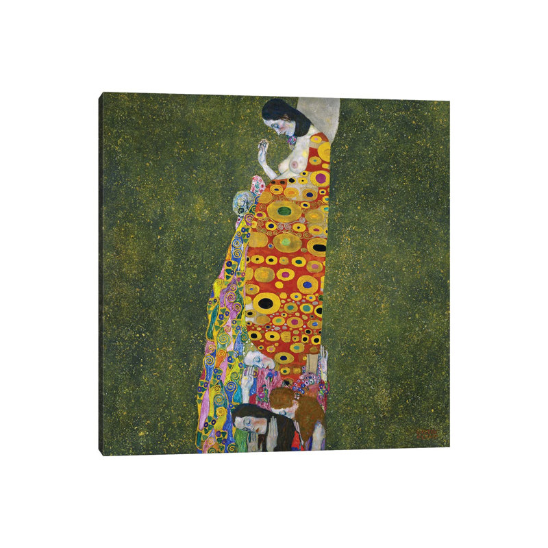 Klimt: Hope, II by Gustav Klimt - Wrapped Canvas Print, 66.04 cm H x 66.04 cm W x 3.175 cm D